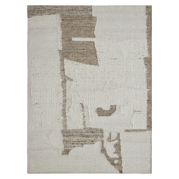 slide 2 of 5, Grace 7'10" x 10'2"" ft Handwoven Indoor Rug, Ivory/ Stone - 7'10" x 10'2"" ft