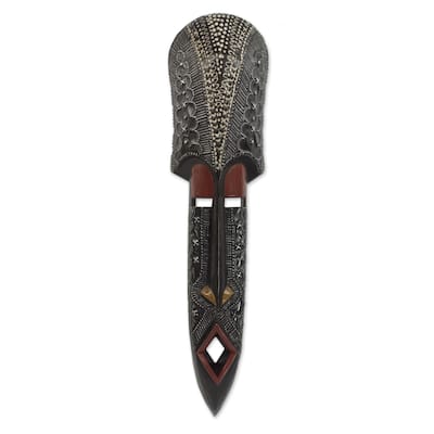 Novica Handmade Ogyam African Wood Mask