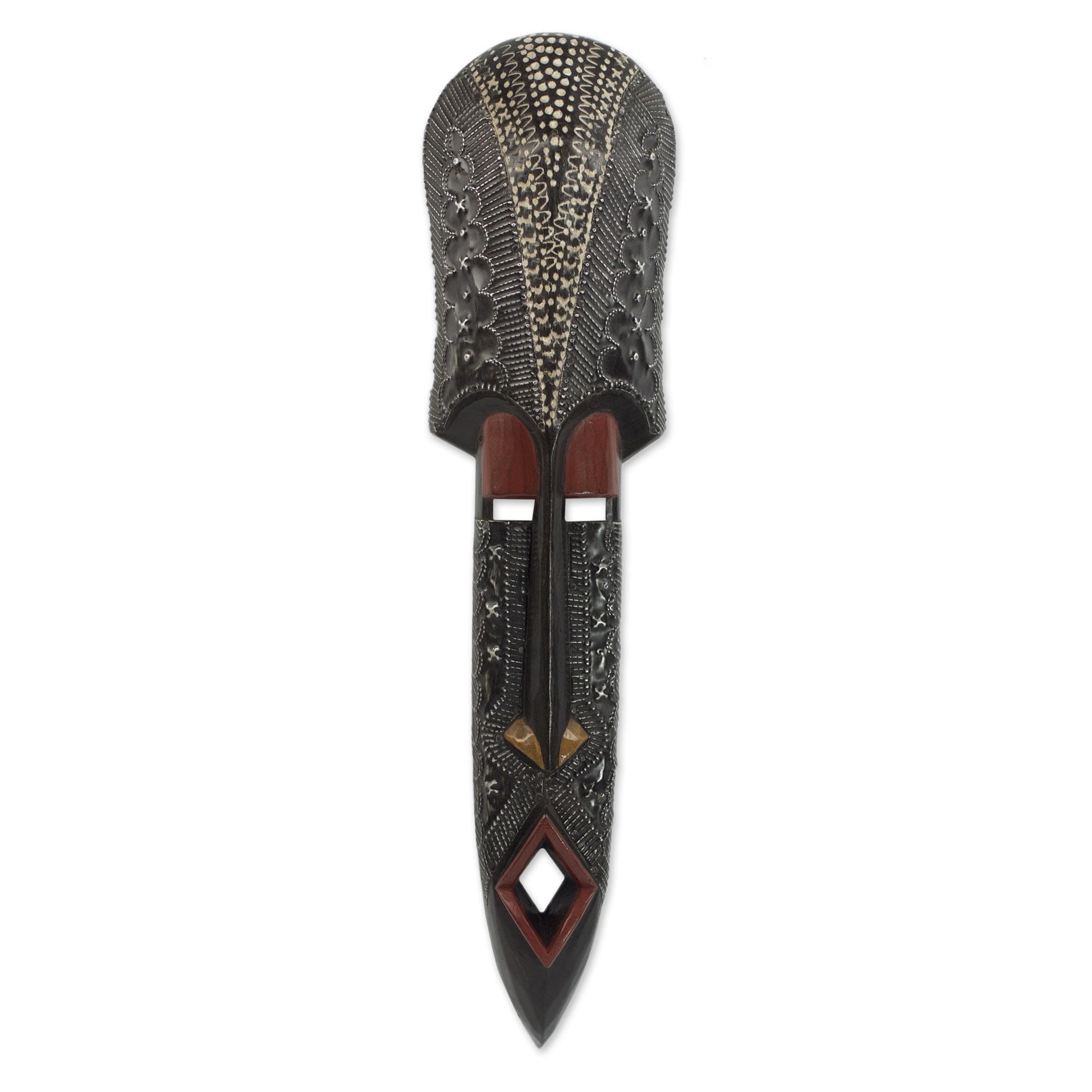 Novica Handmade Ogyam African Wood Mask