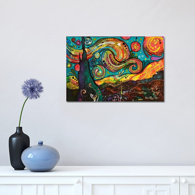 iCanvas "Starry Night" by Dean Russo Canvas Print - 12x18x1.5