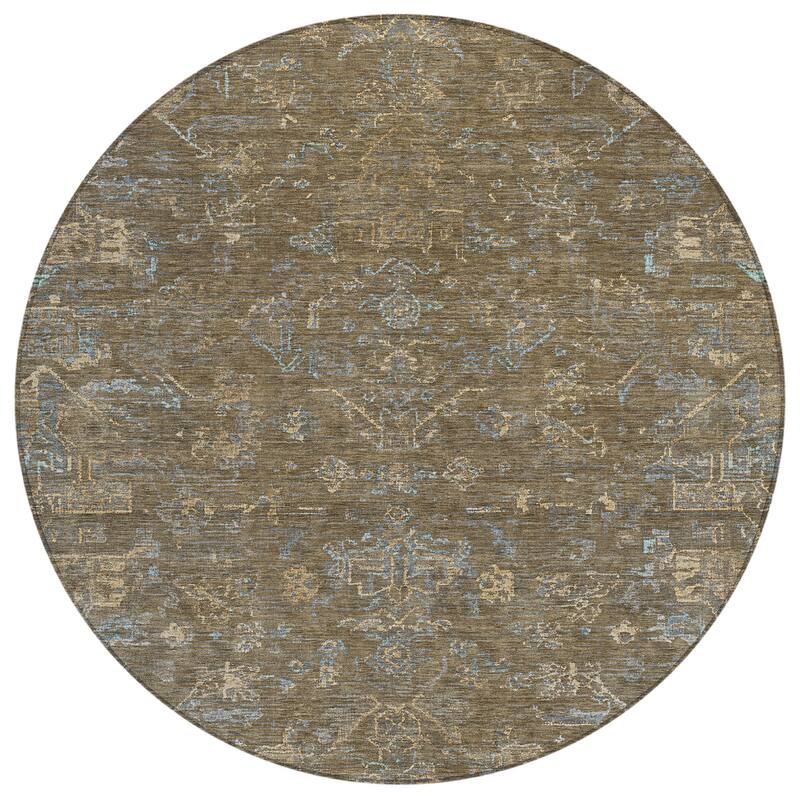 Machine Washable Indoor/ Outdoor Traditional Chelsea Chantille Rug