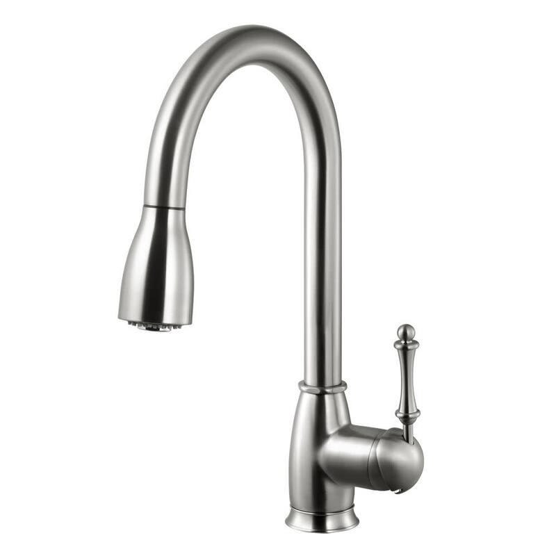 Houzer Camden Pull-Down Kitchen Faucet with CeraDox Lifetime