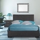 preview thumbnail 30 of 36, Hindes Faux Leather Upholstered Platform Bedroom Set (Multiple Colors)