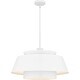 preview thumbnail 1 of 7, Lumi 3-Light Matte White Pendant