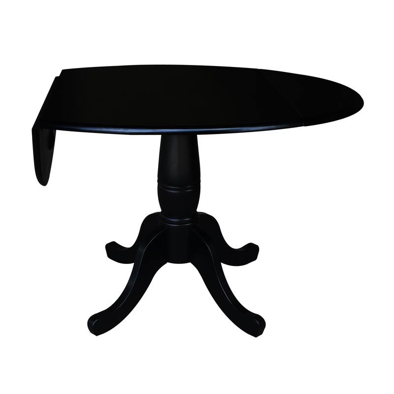 42 in. Round Dual Drop Leaf Dining Table