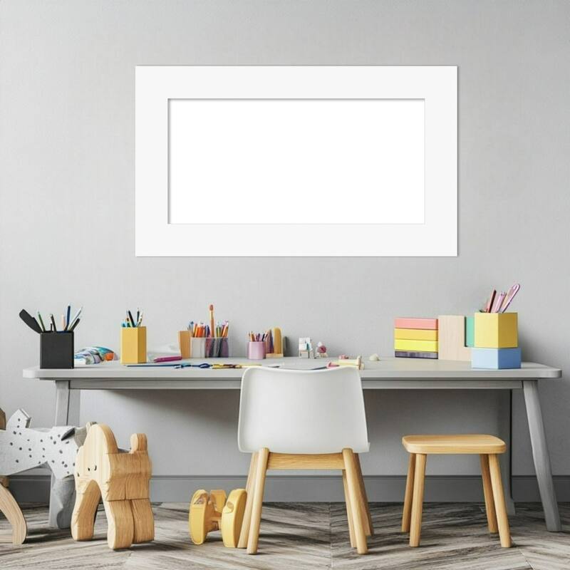 Amanti Art Basic Black Framed Dry Erase Magnetic Board