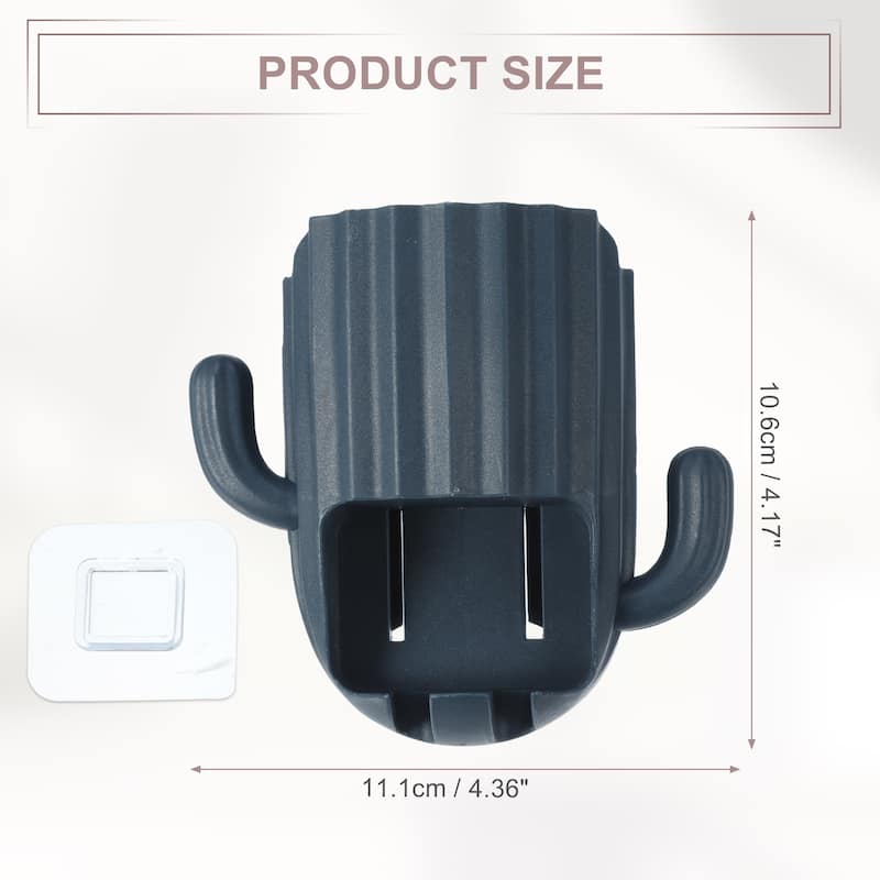 Wall Mounted Toothbrush Holders, Wall Mounted Toothbrush Storage 2.45"x2.45"x3.39"