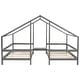 preview thumbnail 9 of 7, Double Twin Size Triangular House Beds with Built-in Table