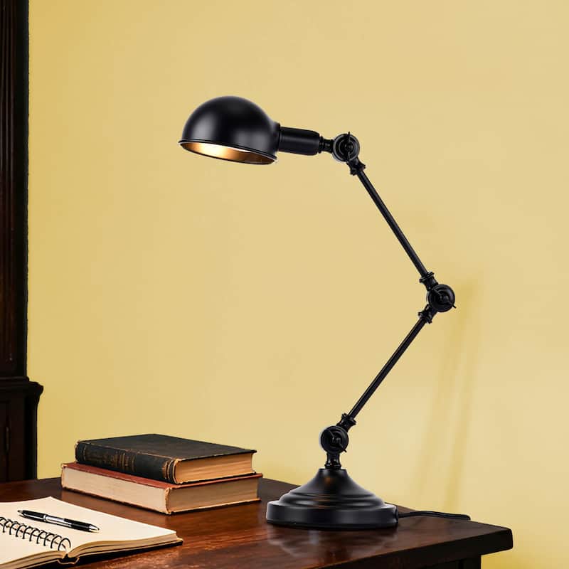 Pauh Black 3-Joint Articulated Reading Desk Lamp
