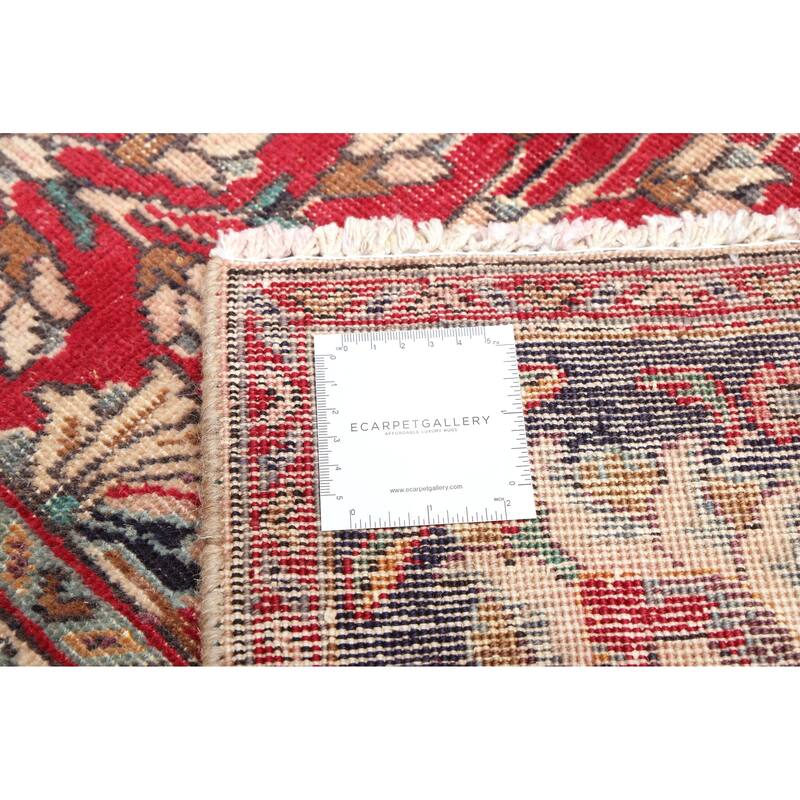 ECARPETGALLERY Hand-knotted Antalya Vintage Red Wool Rug - 9'0 x 12'1