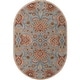 preview thumbnail 97 of 122, Patchway Handmade Classic Floral Wool Area Rug 8' x 10' Oval - Slate - Oval