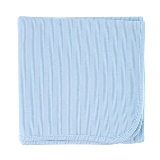 Touched by Nature Baby Boy Organic Cotton Swaddle, Receiving and Multi-purpose Blanket, Blue, One Size - Blue - One Size