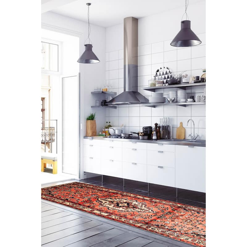 ECARPETGALLERY Hand-knotted Andelz Copper Wool Rug - 2' 11" x 10' 8"