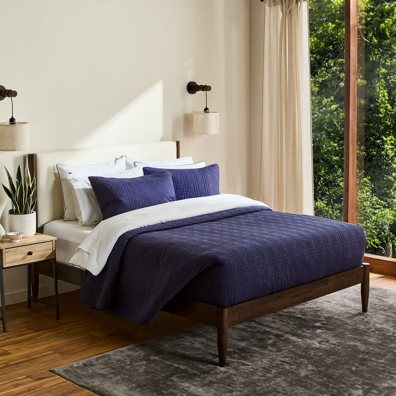 Lacoste Cotton Logo 3-Piece Quilt Set