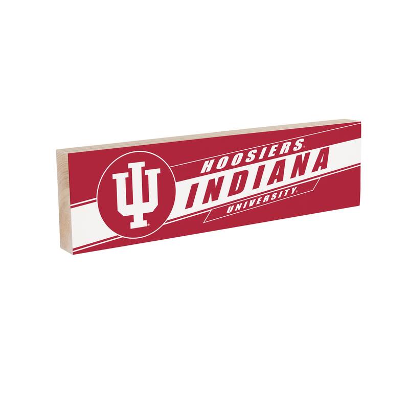 Indiana University Wooden Tabletop Mantel Shelf Sign