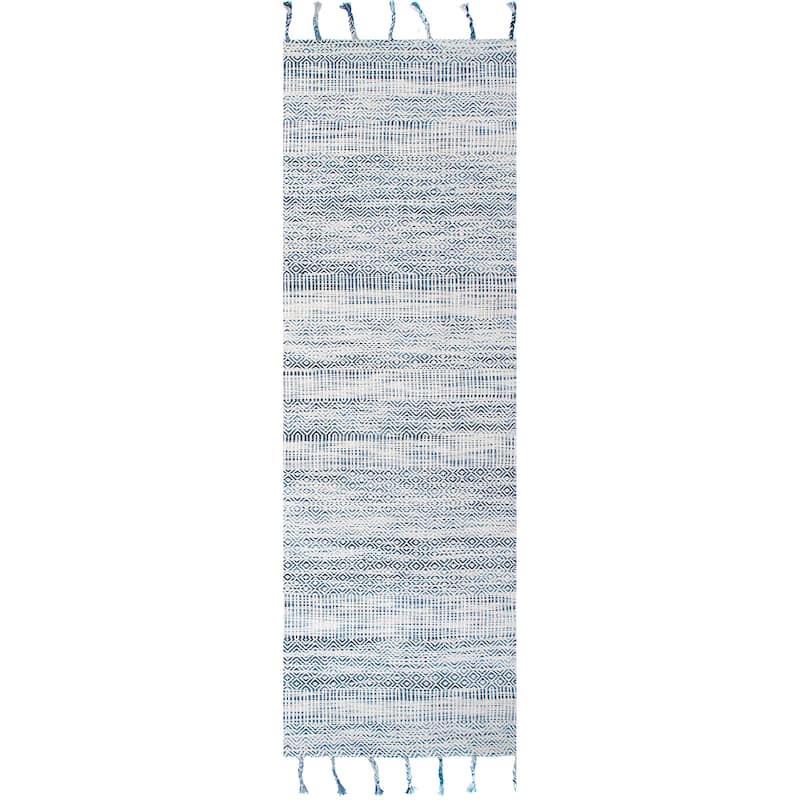 Nuloom Diem Geometric Cotton Tassel Area Rug