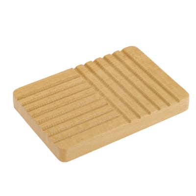 Portable Square Soap Dish for Bathroom for Kitchen 5.04"x3.43"x0.59" Brown 1 Pc