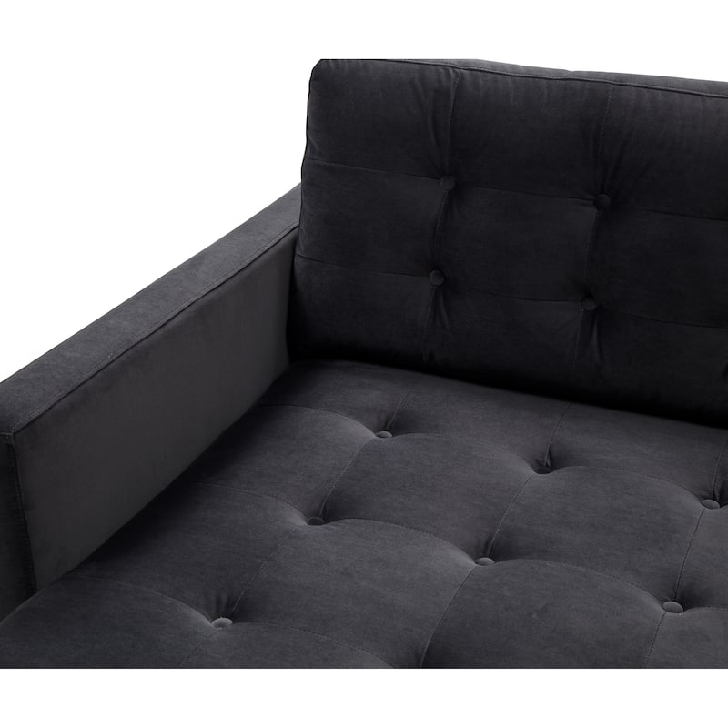 SAFAVIEH Home Curtis Tufted Chaise - 42"W x 63"D x 36"H