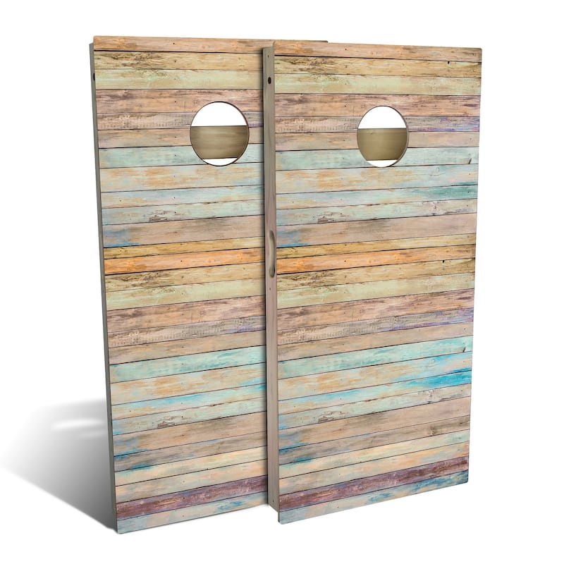 Summer Woodlay Outdoor Cornhole Board Set - All-Weather 2x4 - Include Carrying Case