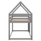 preview thumbnail 7 of 12, Twin Low Bunk Bed with House Frame & Secure Ladder - Safe & Durable Design