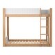 preview thumbnail 13 of 15, Furniture of America Oryas 2-Piece White and Natural Solid Wood Twin over Twin Bunk Bed and Dresser Kids Bedroom Set