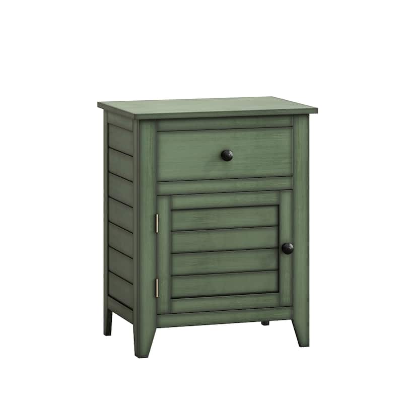 Transitional Nightstand with Storage Drawer