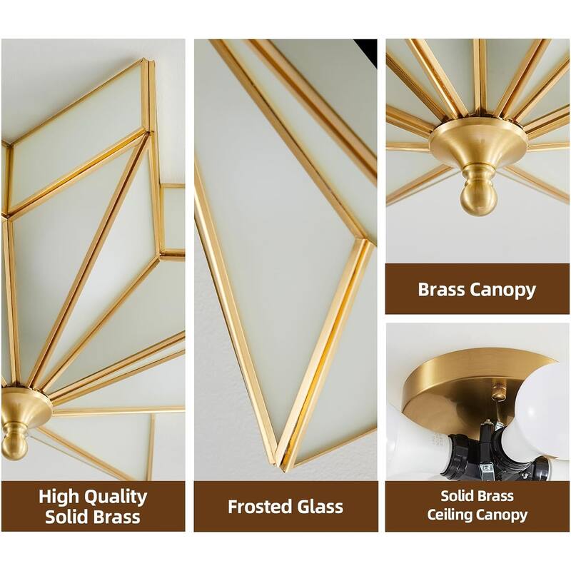 19.5 inch ceiling light gold kitchen light brass interior light