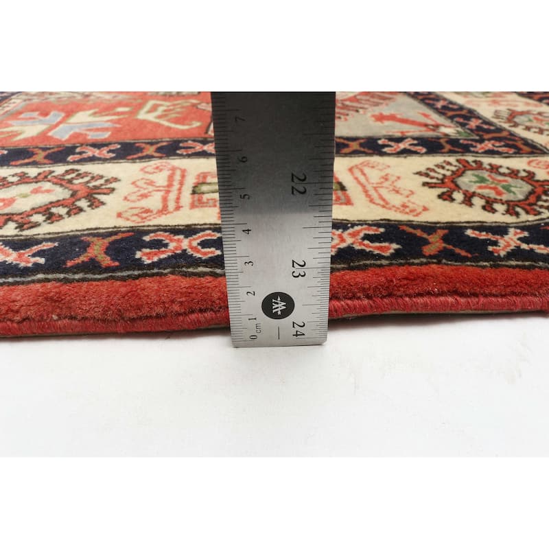 ECARPETGALLERY Hand-knotted Kayseri Vintage Red Wool Rug - 3'5 x 5'0