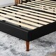 preview thumbnail 6 of 8, Javlergo Faux Leather Upholstered Platform Bed Frame, Full Bed Frame, Mattress Foundation with Wood Slat Support
