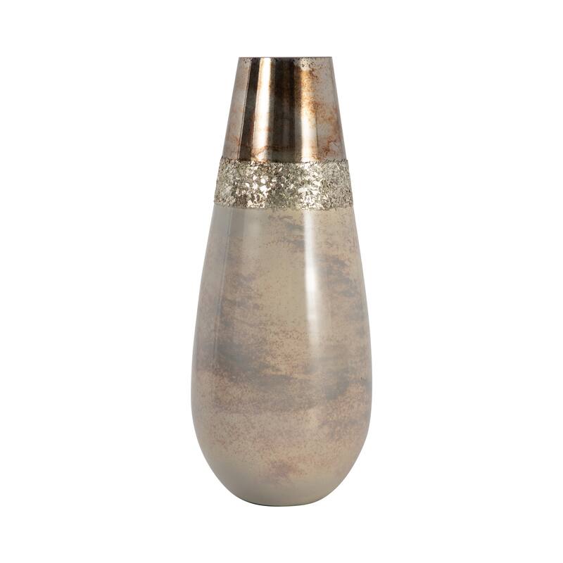 Sagebrook Home Glam Modern Glass Vase