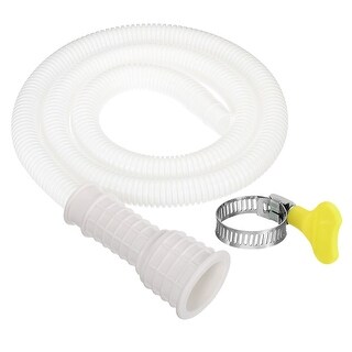 MECCANIXITY Universal AC Drain Hose - 18mm ID, 5.3ft Long, Thickened PE With Clamp, For Mini Split AC & Washing Machines