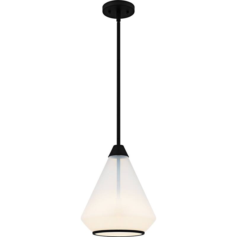Haze 1-Light Matte Black Mini Pendant