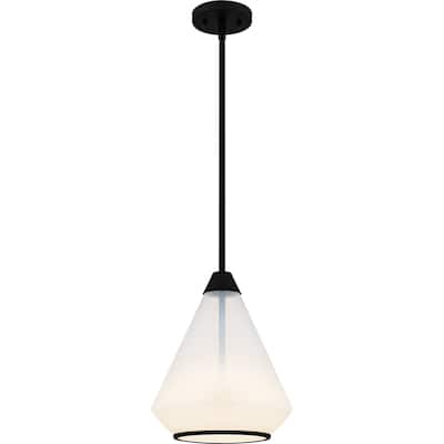 Haze 1-Light Matte Black Mini Pendant