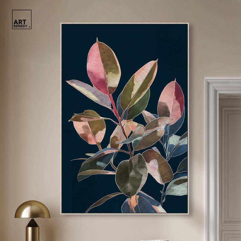Fuchsia Frond I Canvas by Art Remedy