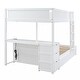 preview thumbnail 47 of 45, Full-Over-Full Bunk Bed with Twin size Trundle, Storage and Desk