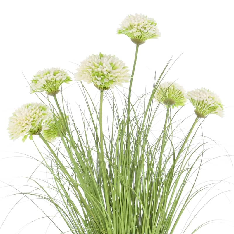 Dahlias and Grass in Strawgrass Planter - 26