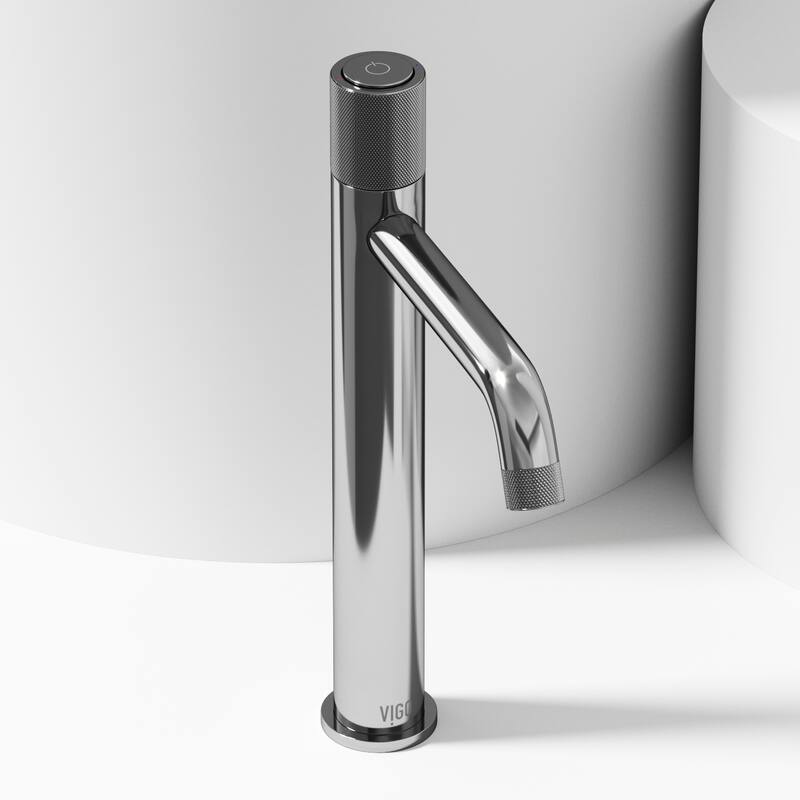 VIGO Apollo 12" H Single Handle Single Hole Bathroom Vessel Faucet