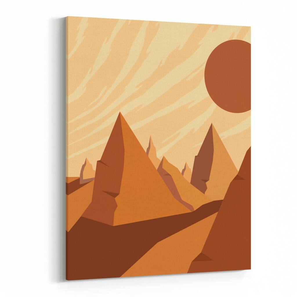 Sahara Desert Desert Landscape Canvas Wall Art Print