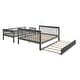 preview thumbnail 47 of 46, Twin-over-Full Bunk Bed with Twin size Trundle, Storage and Guard Rail for Bedroom, Dorm, for Adults