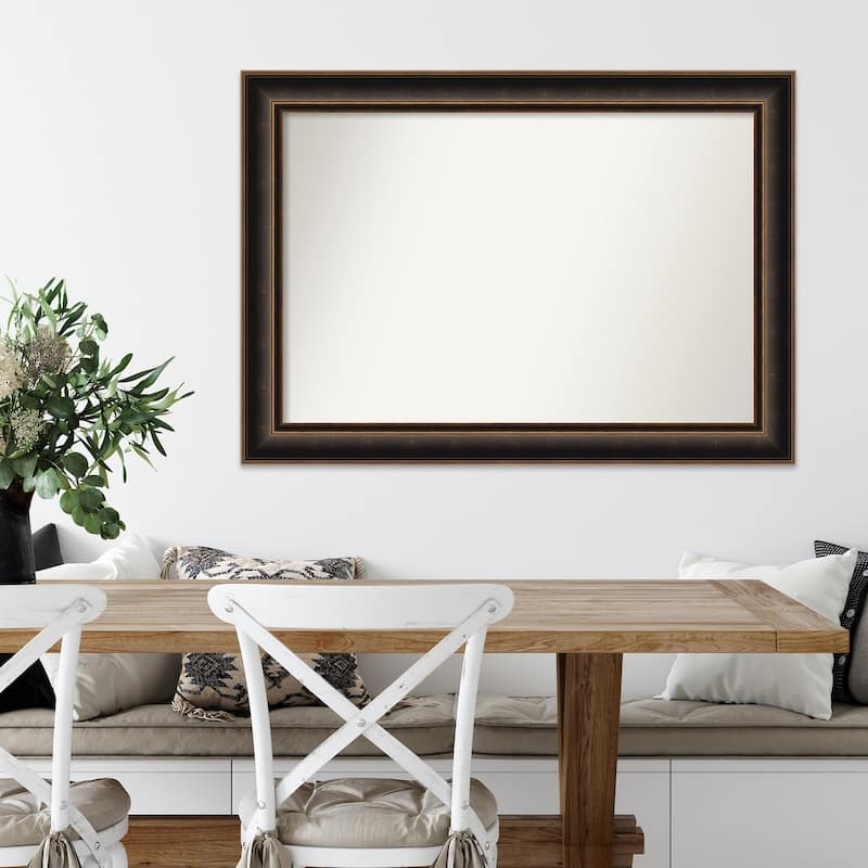 Villa Oil Rubbed Bronze Non-Beveled Wood Framed Wall Mirror - Villa Oil Rubbed Bronze
