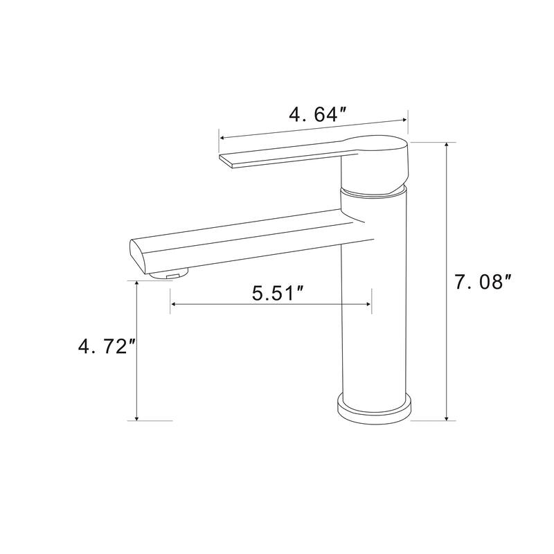 Single Handle Single Hole Bathroom Faucet