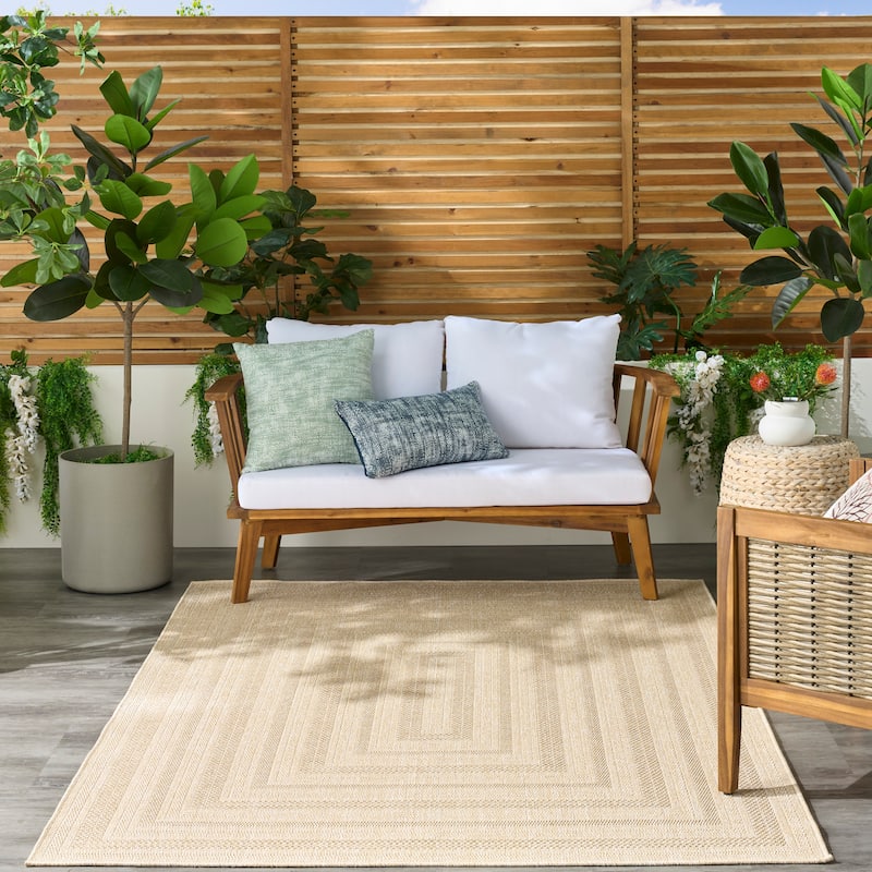 Nourison Tulum Indoor/Outdoor Geometric Area Rug