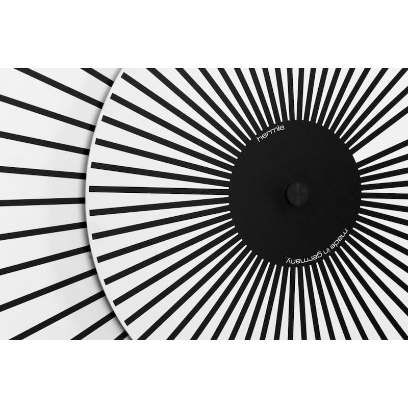 Round Rotating Wall Clock - 20" - White and Black