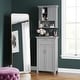 preview thumbnail 10 of 9, RiverRidge Somerset Two-Door Bathroom and Laundry Storage Cabinet with Drawer and Adjustable Shelf - Gray