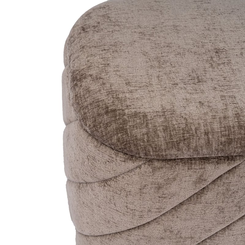 Square Diagonal Tufted Folding Storage Ottoman with Reversible Lid