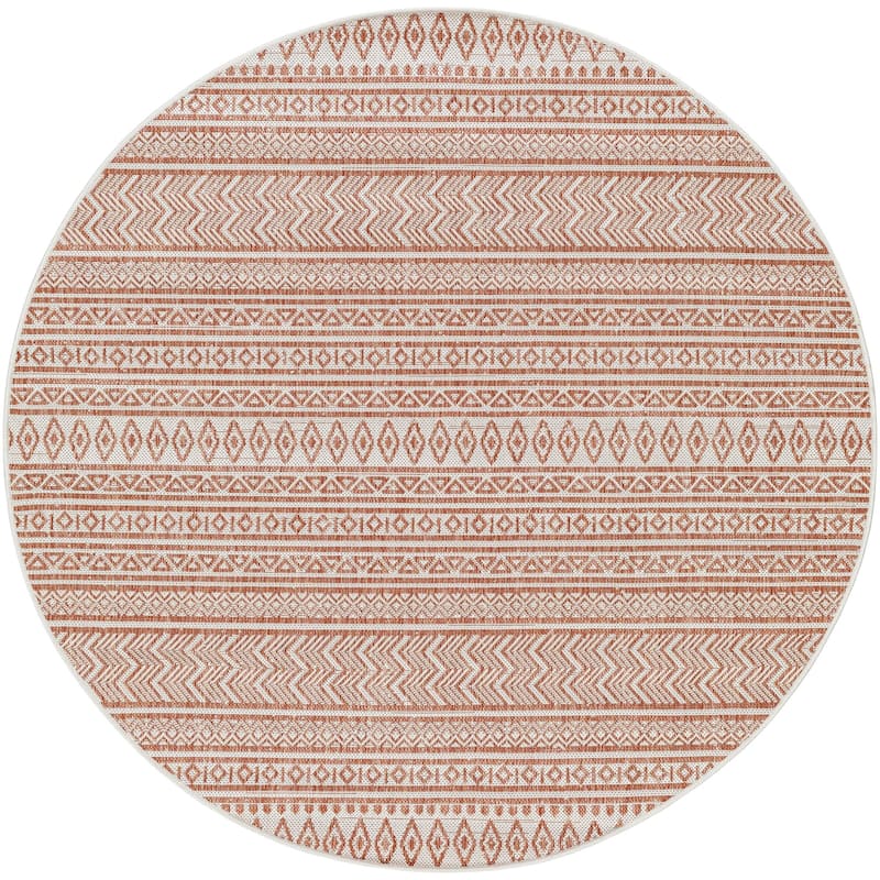 Livabliss Eagean Bohemian Tribal Outdoor Area Rug