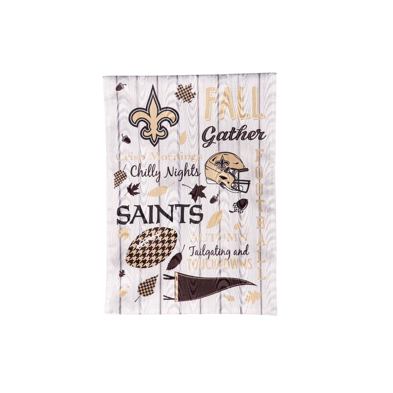 New Orleans Saints, Moire Flag, Garden, Fall Seasonal