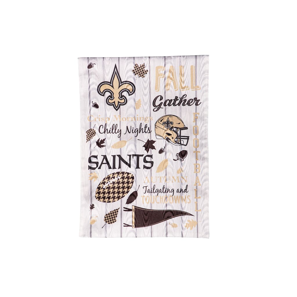 New Orleans Saints, Moire Flag, Garden, Fall Seasonal