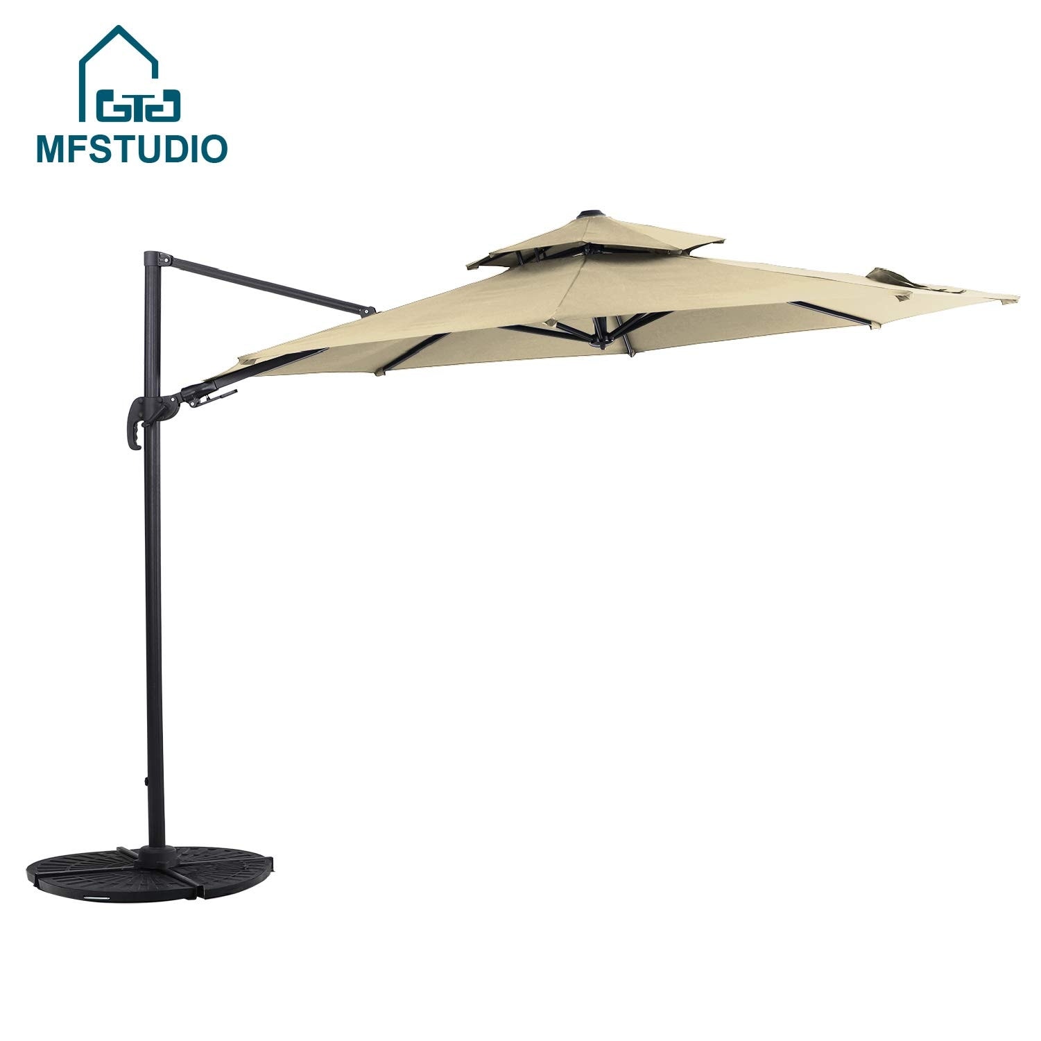 Shop Black Friday Deals On Mf Studio 11ft Cantilever Umbrella With Tilt And 360 Degree Rotating System Overstock 31058350