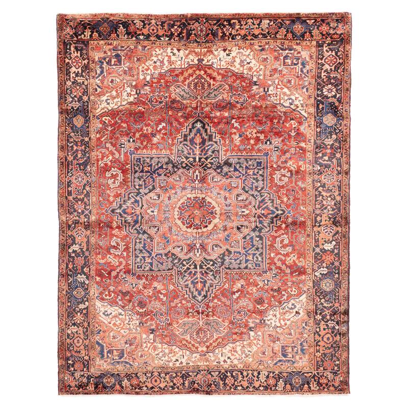 ECARPETGALLERY Hand-knotted Sarabi Red Wool Rug - 8'6 x 10'11